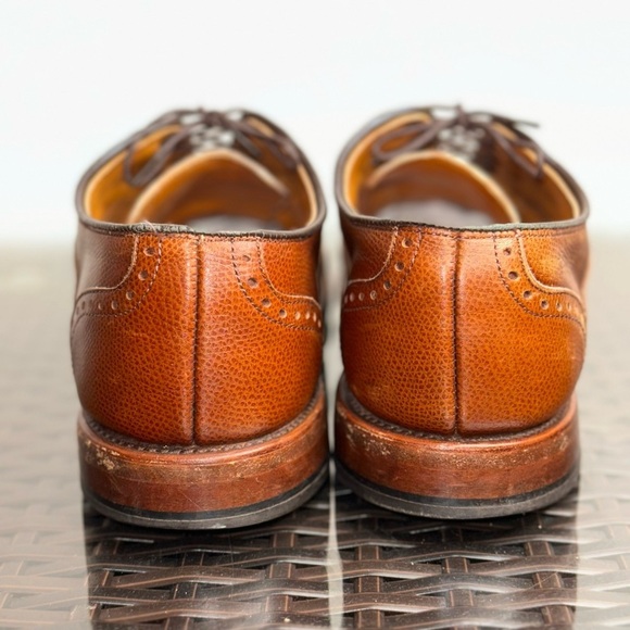 Allen Edmonds Men’s 8D McClain Oxford Dress Shoes Brown Leather Wingtip Lace - Picture 3 of 11